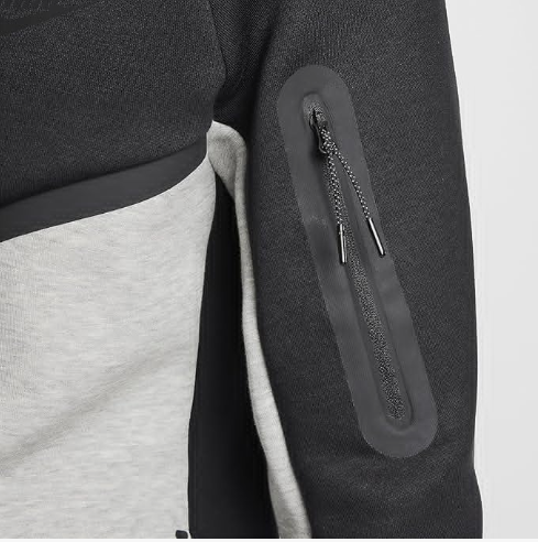Nike Tech Windrunner - Sudadera con capucha para hombre (HV0949-011, negro/gris oscuro jaspeado/negro)