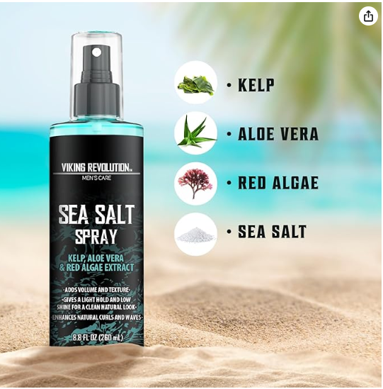 Spray texturizante para el cabello con algas marinas, aloe vera y extracto de algas rojas