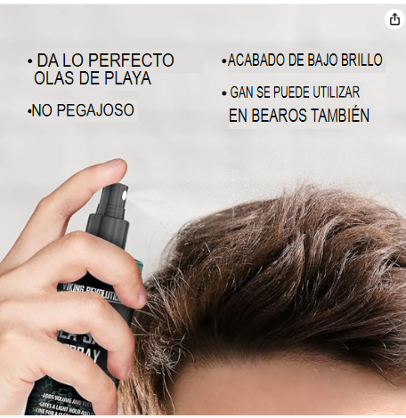 Spray texturizante para el cabello con algas marinas, aloe vera y extracto de algas rojas