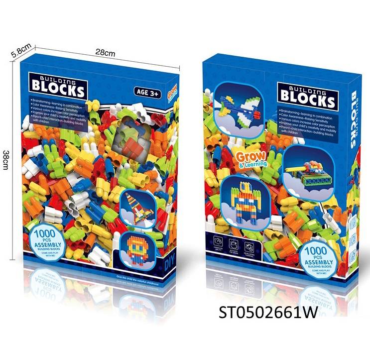 (66173) 1000Pcs Block Set W,Box