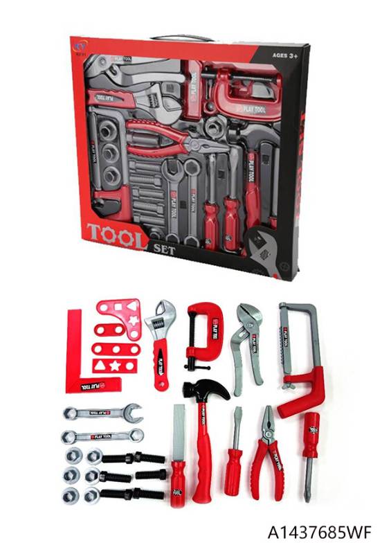 (KY1068-063) Tool Set 27Pcs W.Box Flat Packing