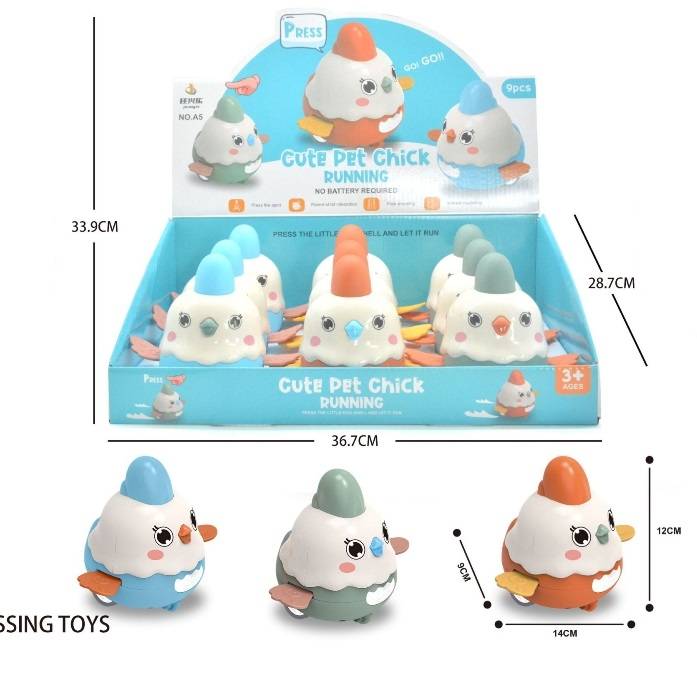 (A5) Press&Go Chick,9 Pcs/D.Bx