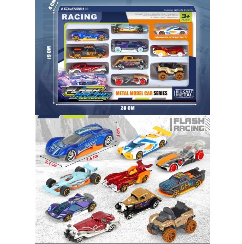 (238-1A) 1:64 Free Sheel Die Cast Car,10Pcs/Wb F/P