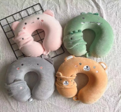 (1594-50) U-Type Pillow,Mix Clr,30Cm27