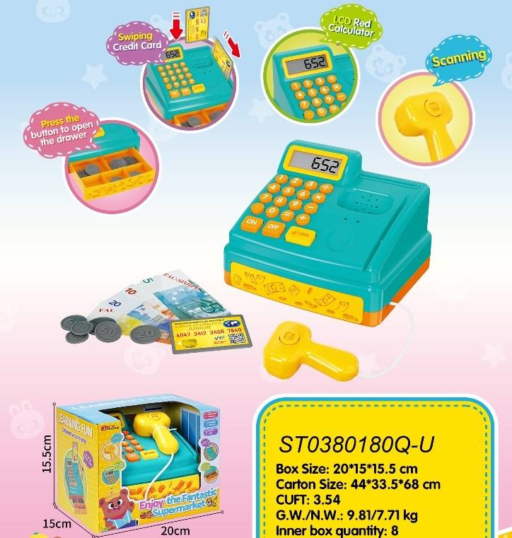 (35652) Cash Register With Sound ,Tb