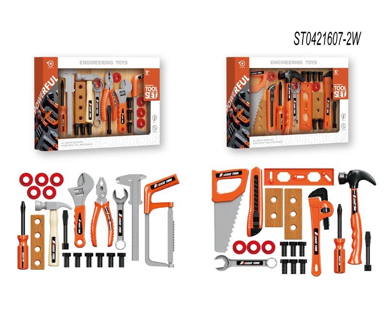 (8203) Tool Set, 2 Asst, 24Pcs, W.Bx, Flat Packing