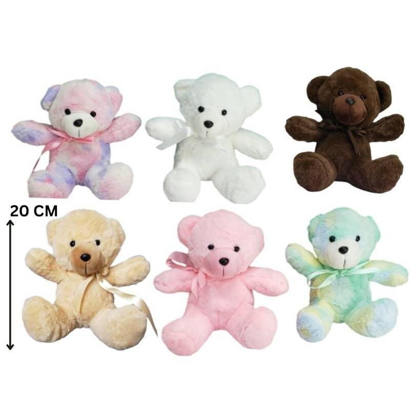 (Bear20-B) 20Cm Bear,No Pp,Only White