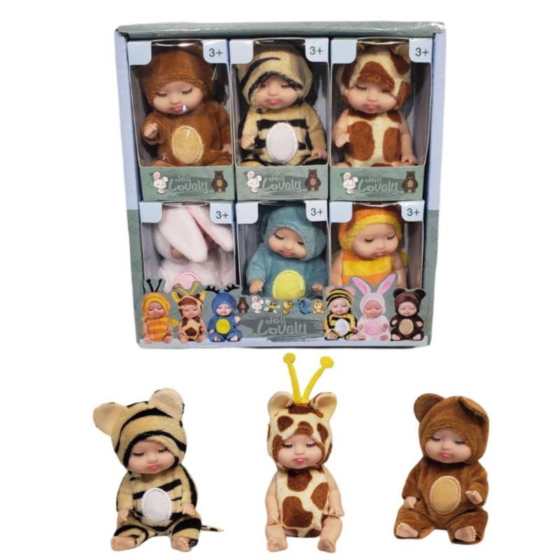 (ZR051) 3.5' Sleeping Baby,6Pcs/D.Bx Flat Pack