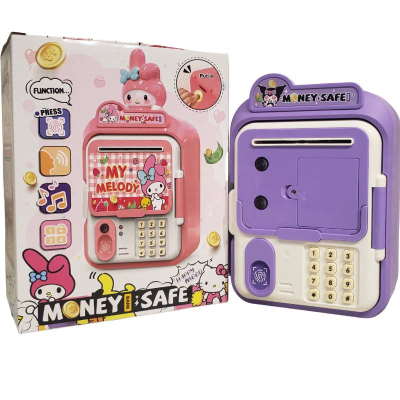 (WF-3023KR-3023ML) B/O Money Box, W/ Light & Music, W/Out 3