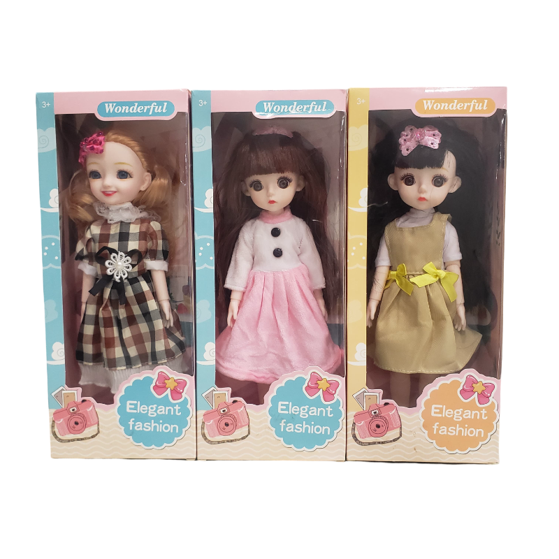 (1912-3) Elegant Doll 12 inch 4pcs Box