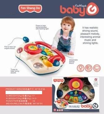 (898-2088) Baby Piano W/Music&Light T.Bx