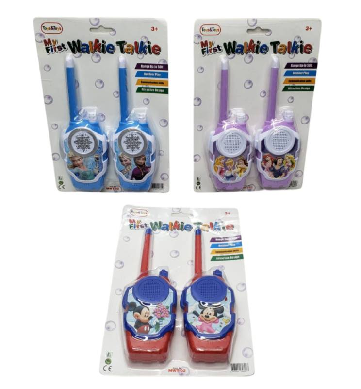 (MWT-02) Tnt Girl Walkie Talkie 6Asst