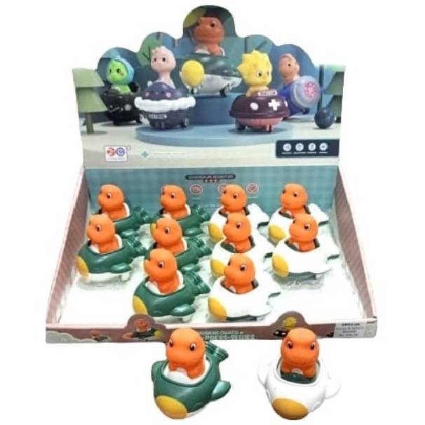 (6801-45) Press Dinosaur Car, 12Pcs/D,Bx