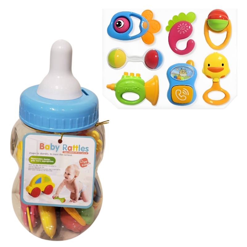 (513-196) Rattle,8Pcs/Plastic Box