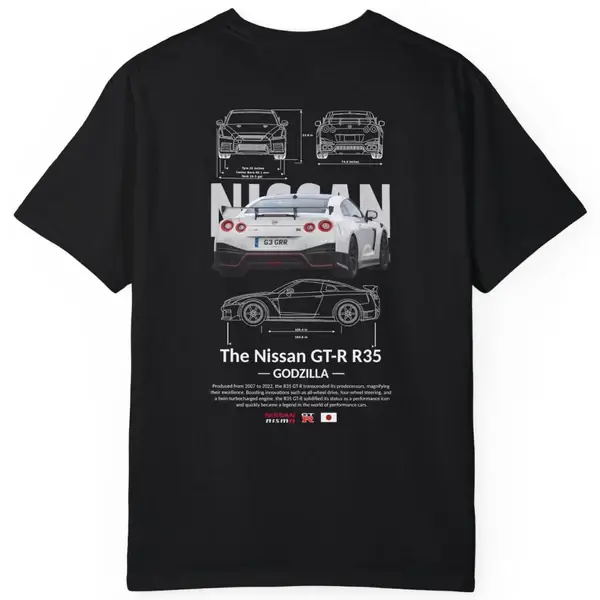 Nissan GTR R35 Tee Black