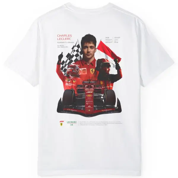 Charles Leclerc Tee Black