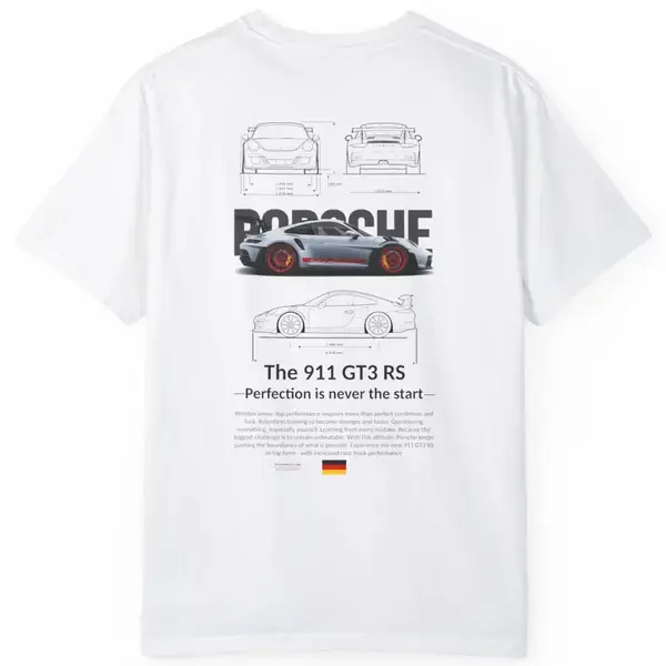 Porsche 911 Tee White