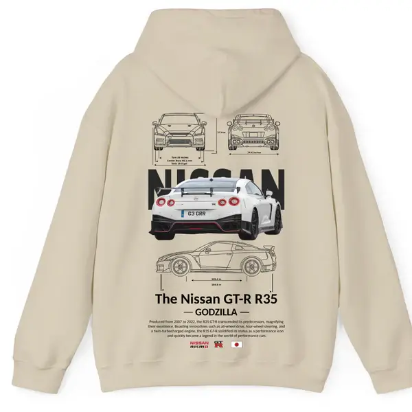Nissan GTR R35 Hoodie Beige