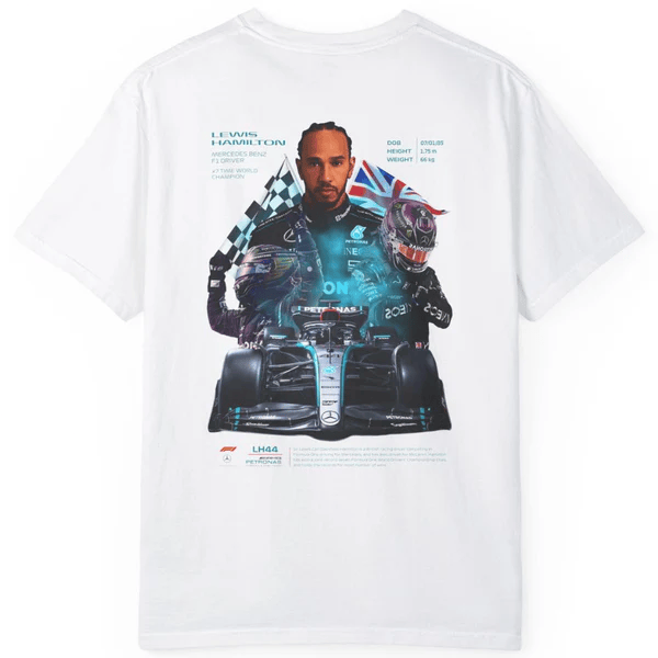 Lewis hamilton  Tee White