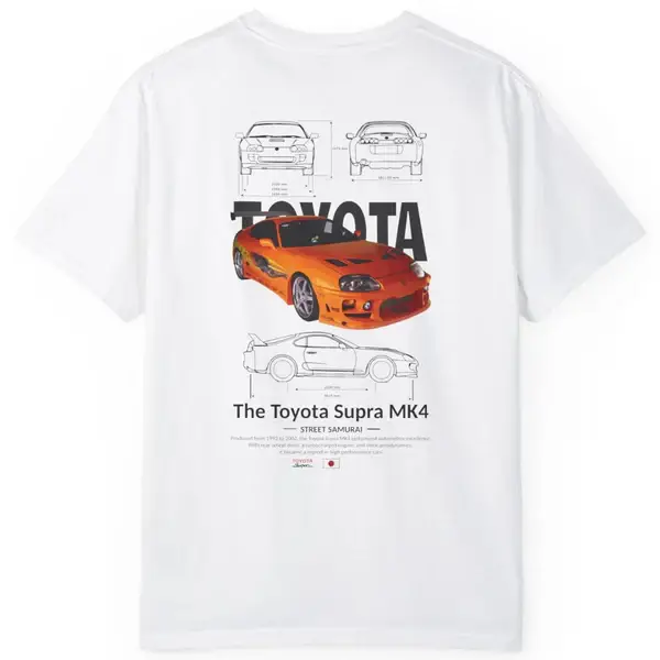 Toyota Supra MK4 Tee White