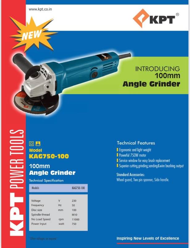 KAG750-100 Angle Grinder 750w