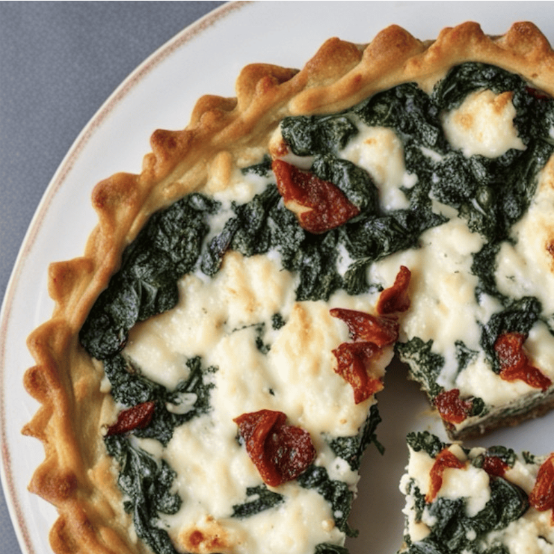 Chèvre, Sun Dried Tomato, Spinach