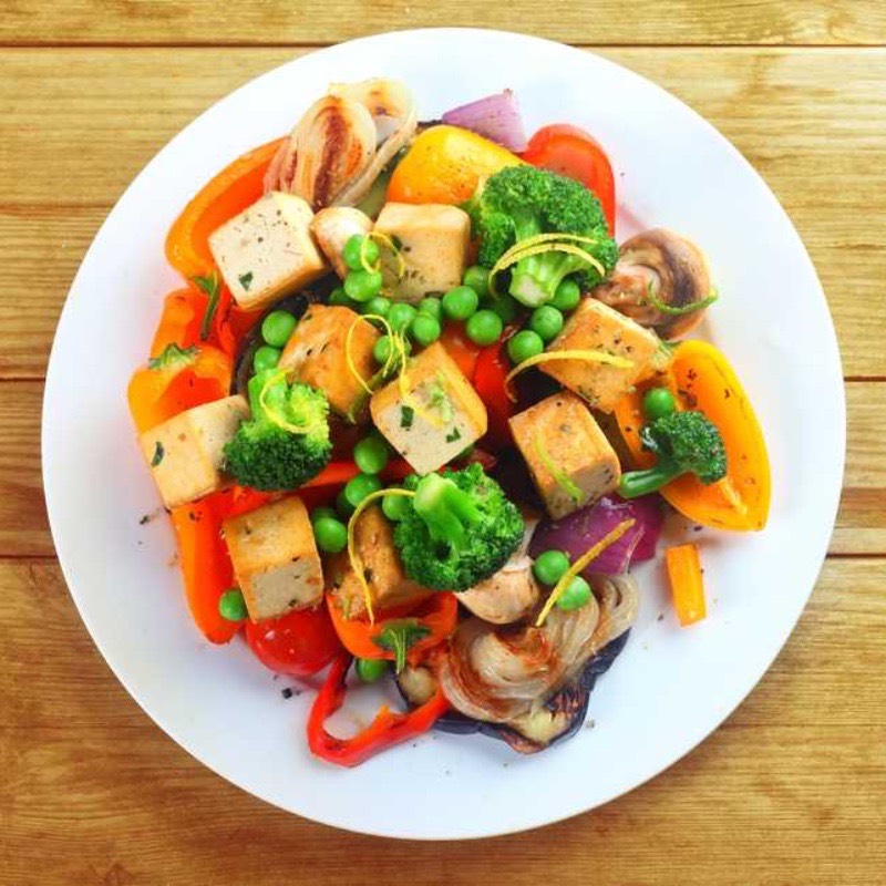 Smoked Vegetables with Tofu