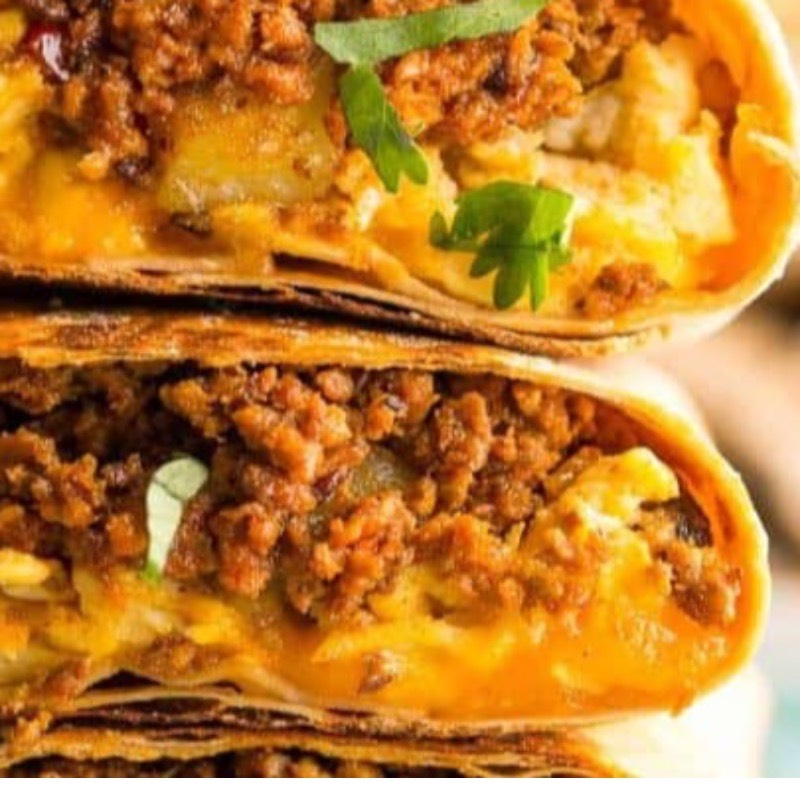 Turkey Sausage Breakfast Burrito