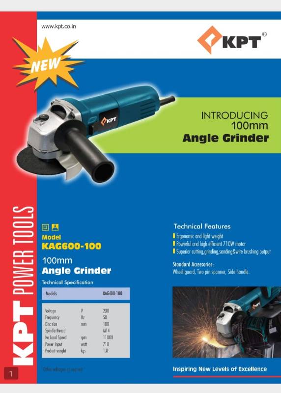 KPT KAG 600-100 Angle Grinder 710w
