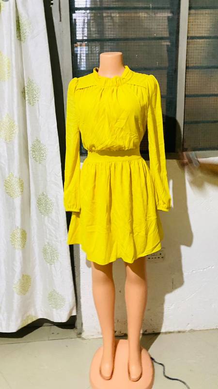 Yellow Straight Dress