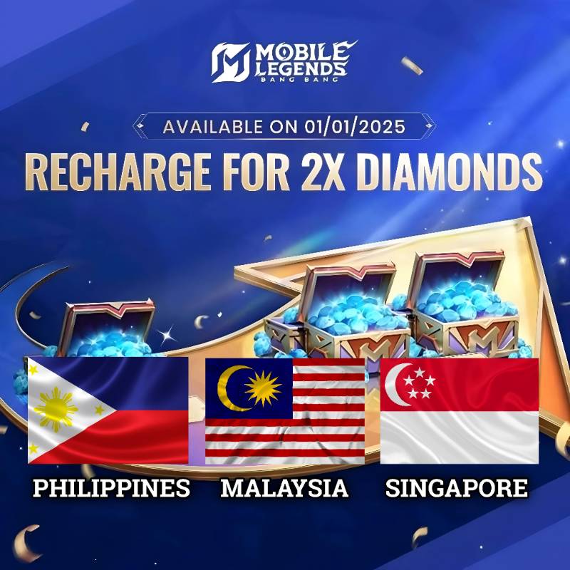 MLBB Double Diamonds (PH🇵🇭 /MY🇲🇾 /SG🇸🇬)