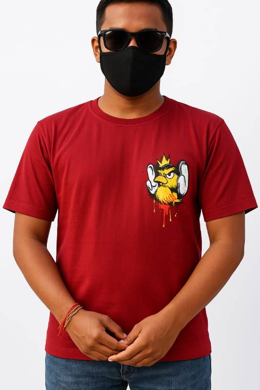 Latest casual red t-shirt