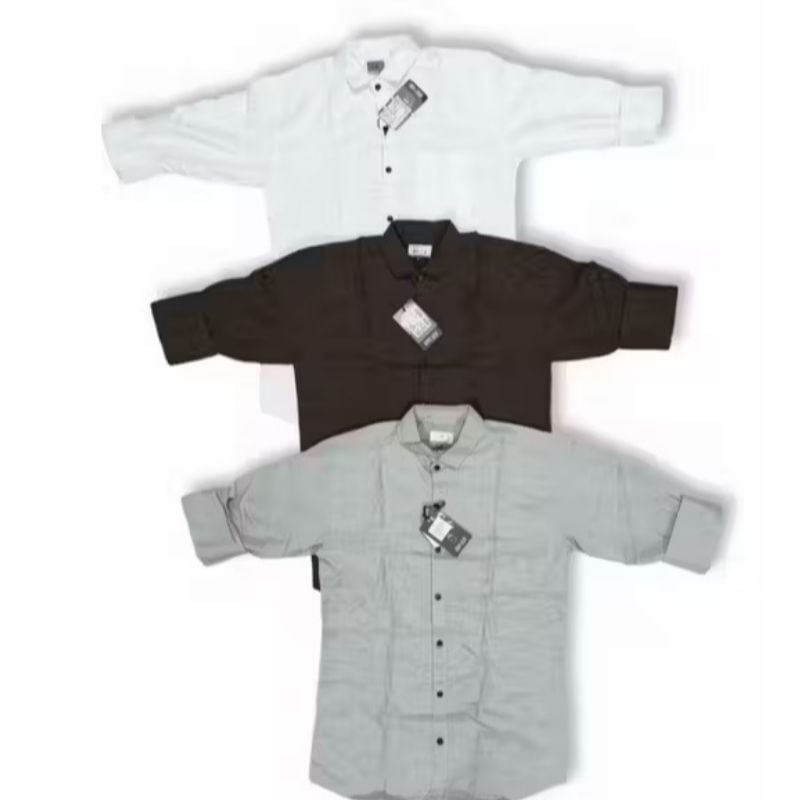 Stylish Cotton Blend Men's Shirt Pack of 3 casual shirt,