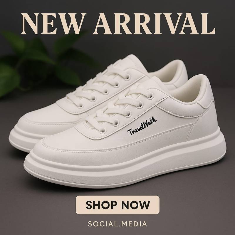 Formal all white sneakers