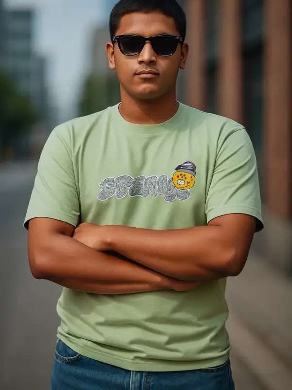 stylish and comfortable with this trending graphic tee