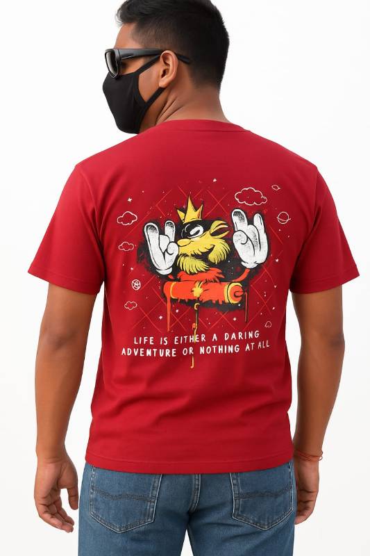 Latest casual red t-shirt