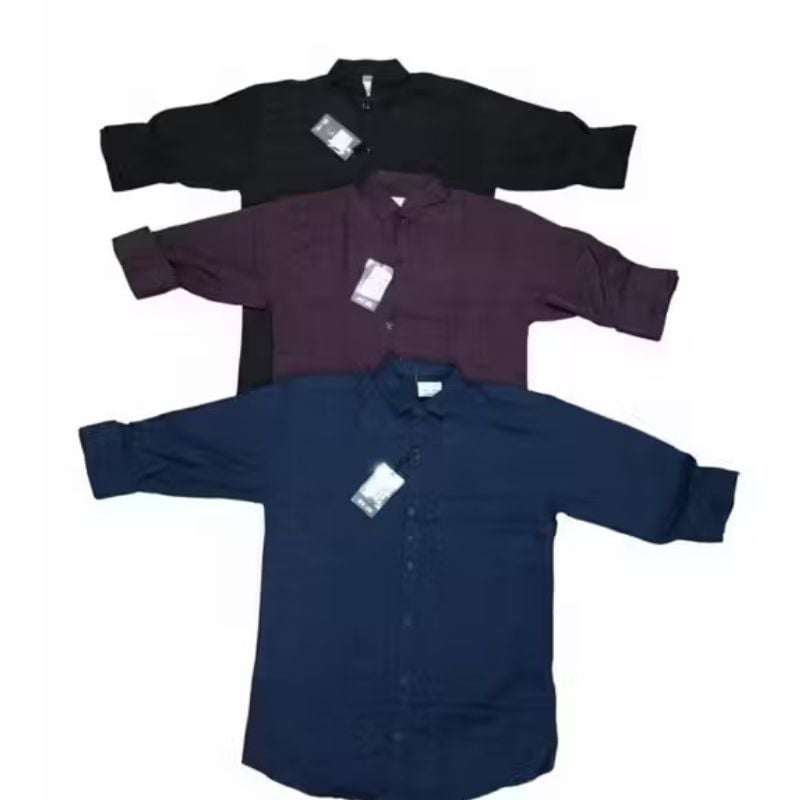 Stylish Cotton Blend Men's Shirt Pack of 3 casual shirt, mens fashion, cotton shirt,