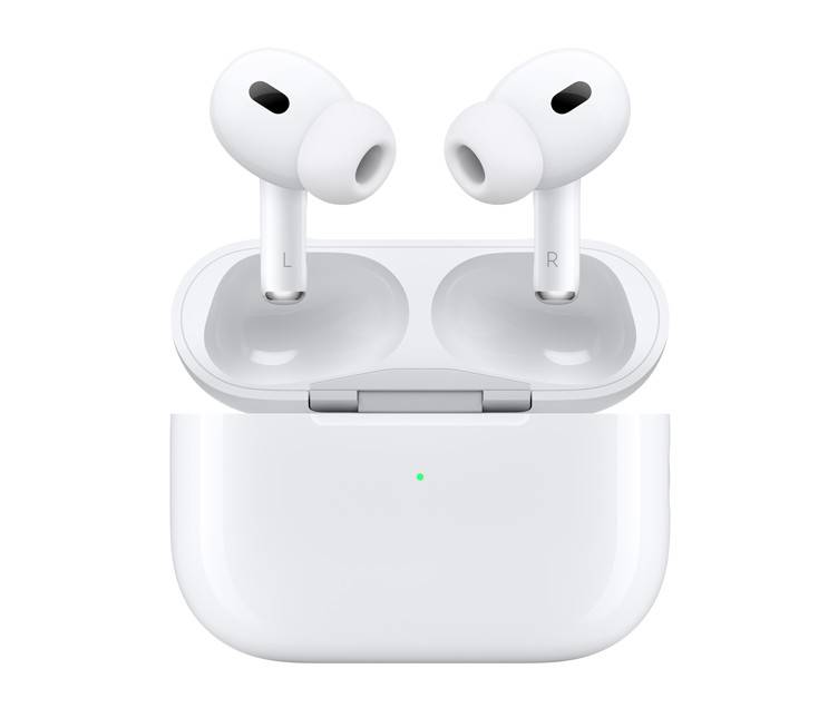 Apple AirPods Pro (2nd generation) with MagSafe Case (USB-C) Bluetooth (White, True Wireless)