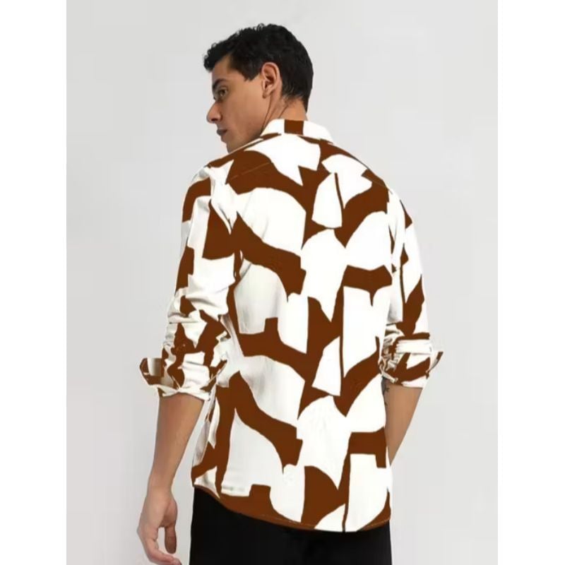 Radiance Creation Men’s Rayon Floral Printed Full Sleeve Shirt | Trendy Casual, Festive & Party Wear Regular Fit Shirt for Men