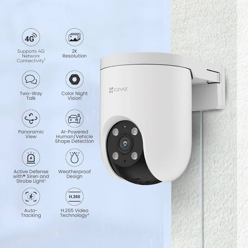 H8C 4G EZVIZ Camera with Installation and 128GB SD Card