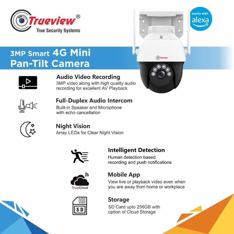 Truview PT 4G Camera with Installation and 128GB SD Card
