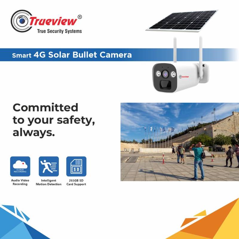 Truview Solar Bullet Camera with Installation and 128GB SD Card