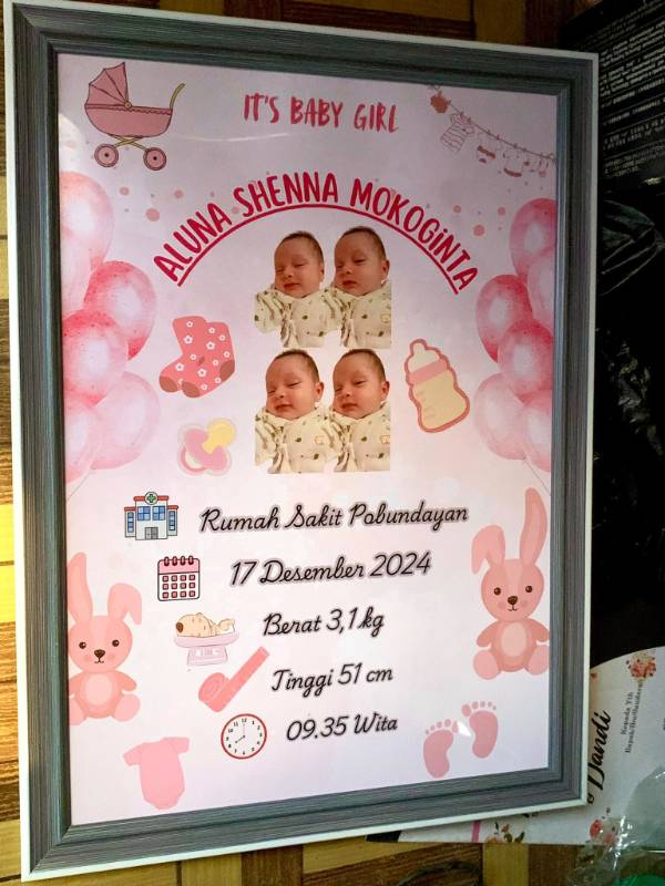 FRAME BIODATA BAYI