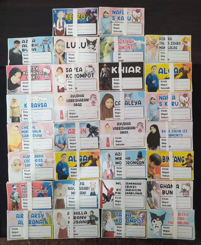 STIKER MAPEL (14 PCS)