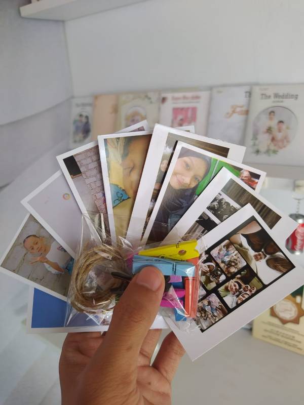 PAKET POLAROID 9 Foto + WOODEN CLIP