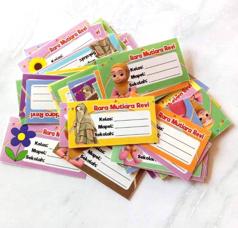 STIKER MAPEL (14 PCS)