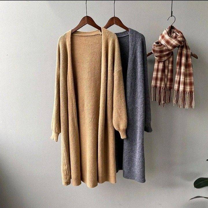 Long Cardigan Rajut