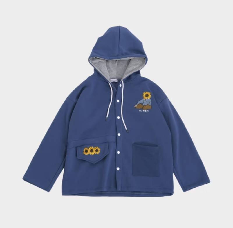 Jaket oversize Rainy Sunny Deep Blue by nunananu