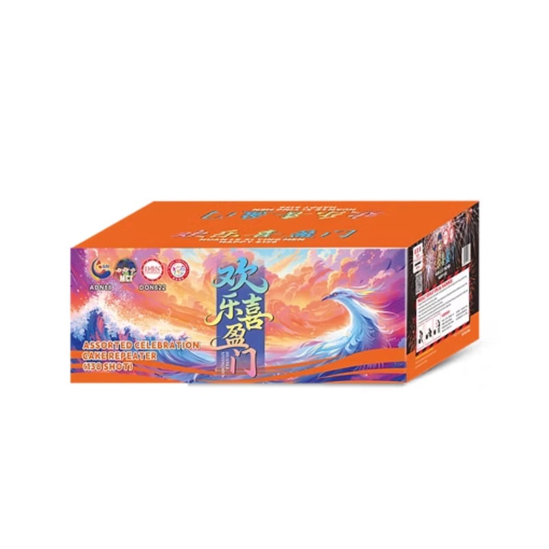 M171 | 8寸高138发彩盒装 盆花 | 8"138 Shoot Cake Box