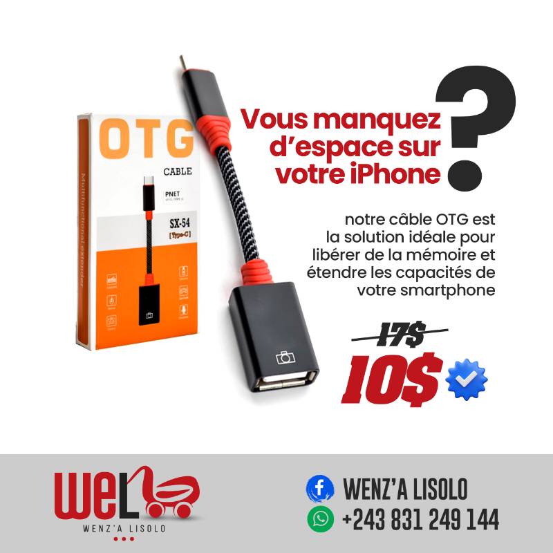 Câble OTG Iphone
